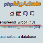 phpmyadmin base de dados